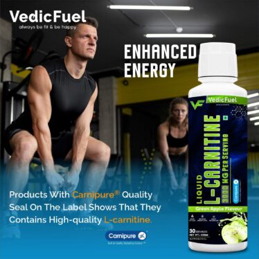 Liquid L-Carnitine 3000 mg, Helps Convert Fat into Energy (Green Apple Flavour